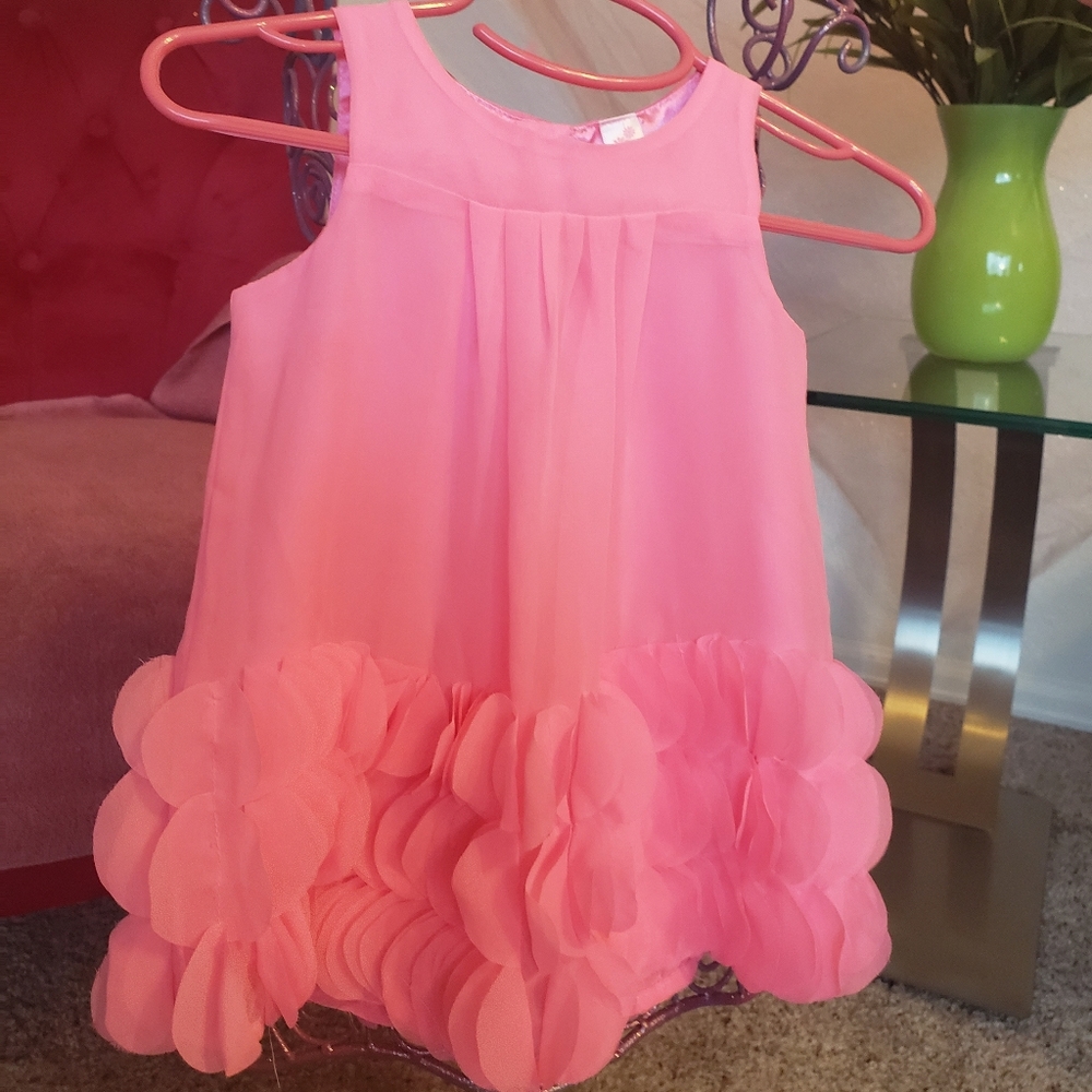 Infant pink poofy dress